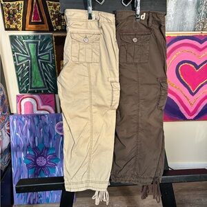 d. jeans Women's Capris in Tan and Brown